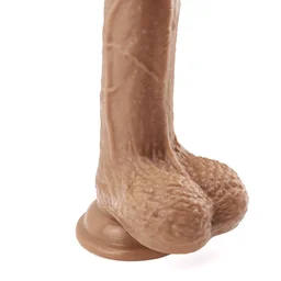 Realistic Dildo with Strong Two Layer Silicone Suction Cup - 6 inches
