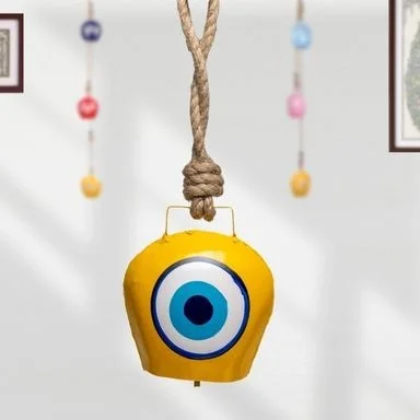 Bohemian Evil Eye Wall Hanging – Handmade Protection Amulet for Home/Office/Balcony