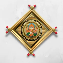 Goddess Laxmi and Lord Ganesh: Symbols of Prosperity and Wisdom - 0.5 in, 5 in, 5 in