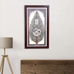 Hand-Printed Tree of Life & Saura Tribal Art - 0.5 in, 8 in, 17 in