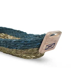 Organic Handmade Sabai Grass Bread Basket - 3 in, 3 in, 14 in