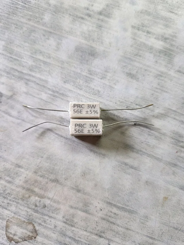 PRC 3W 56E Ceramic Encased Resistors : WWR - 7*7*15 (Length X Width X Height), White, 0.004