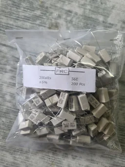 PRC 3W 56E Ceramic Encased Resistors : WWR - 7*7*15 (Length X Width X Height), White, 0.004