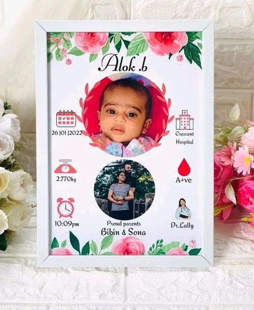 Baby Frame - White, A4