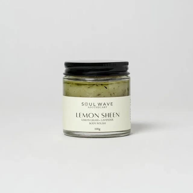 Lemon Sheen Body Polish | Lemongrass + Lavender - 100 gms