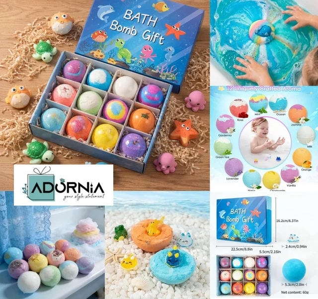 Fizzy Kids Bath Bombs with Surprise Toy Inside