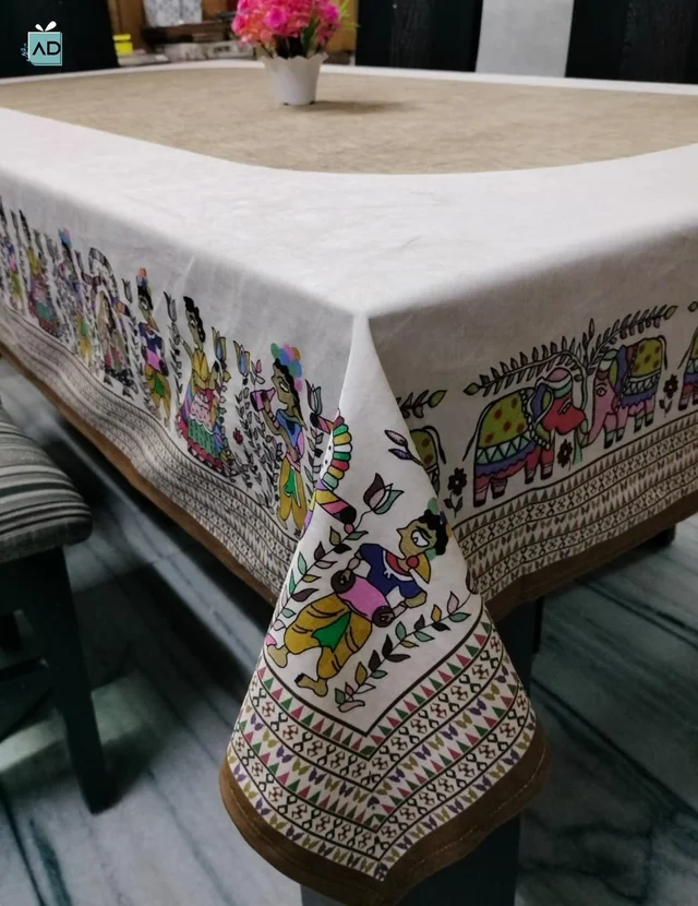 Six-Seater Printed Dining Sheet