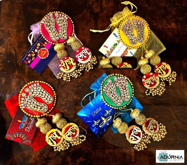 Lakshmi Charan and Shubh Labh Potli Gift Hamper - Single hamper