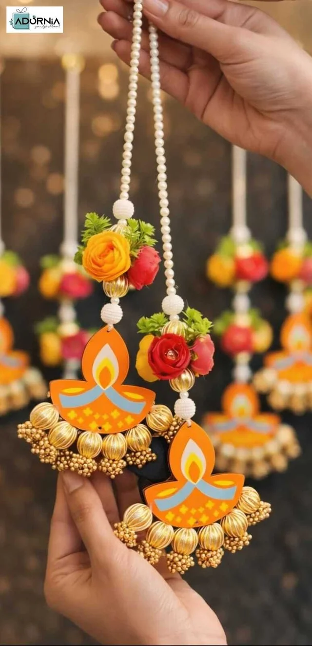Peony Diya Pearl Hanging (MOQ 6 Pcs)