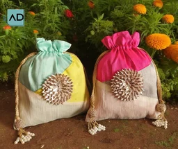 Gota Flower Potli With Lining