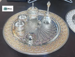 Enamel Work Pooja Thali Set - 12 Inches