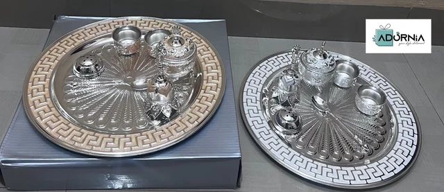 Enamel Work Pooja Thali Set - 12 Inches