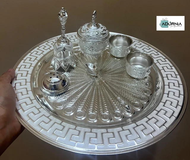 Enamel Work Pooja Thali Set - 12 Inches