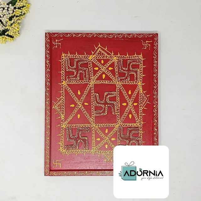 Dev Uthani Pooja Paata - Hand Painted Wooden 10x12 Inch