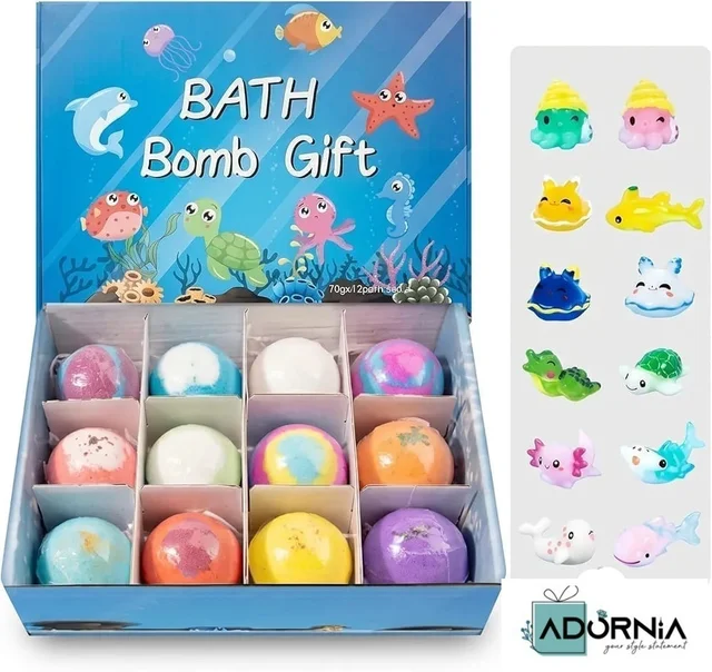 Fizzy Kids Bath Bombs with Surprise Toy Inside