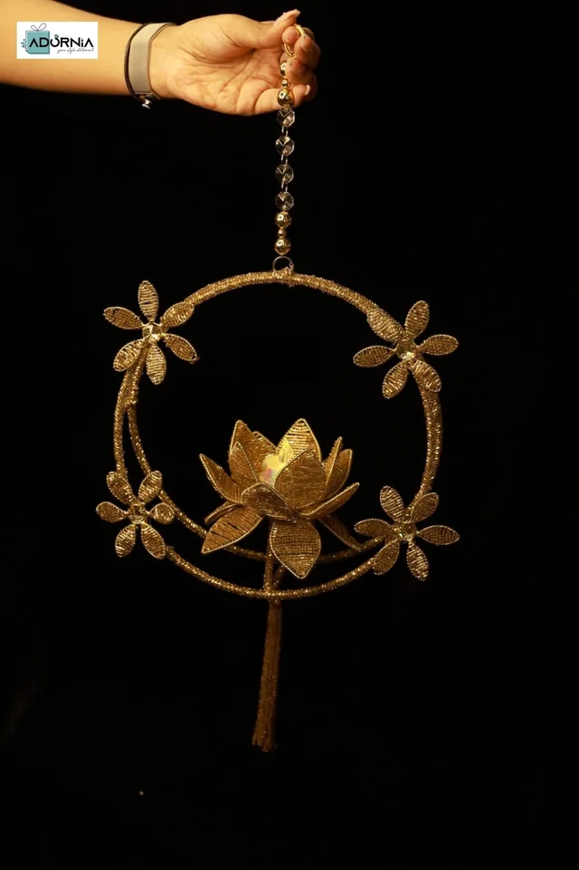 Lotus Ring Hanging Tealight Holder - Set of 2