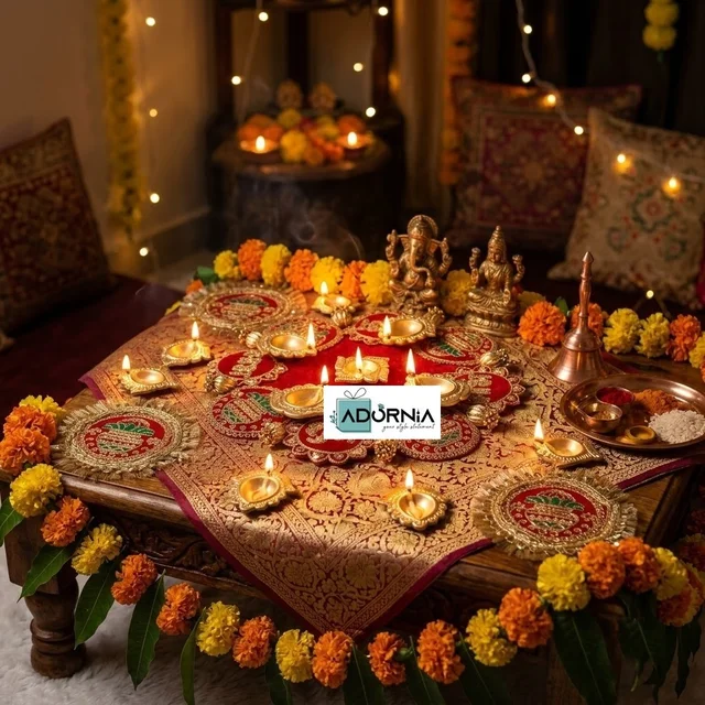 Shubh Labh Rangoli Decor Set - 13 Pieces