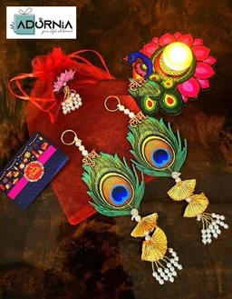 Peacock Theme Potli Diwali Gift Hamper - Single hamper