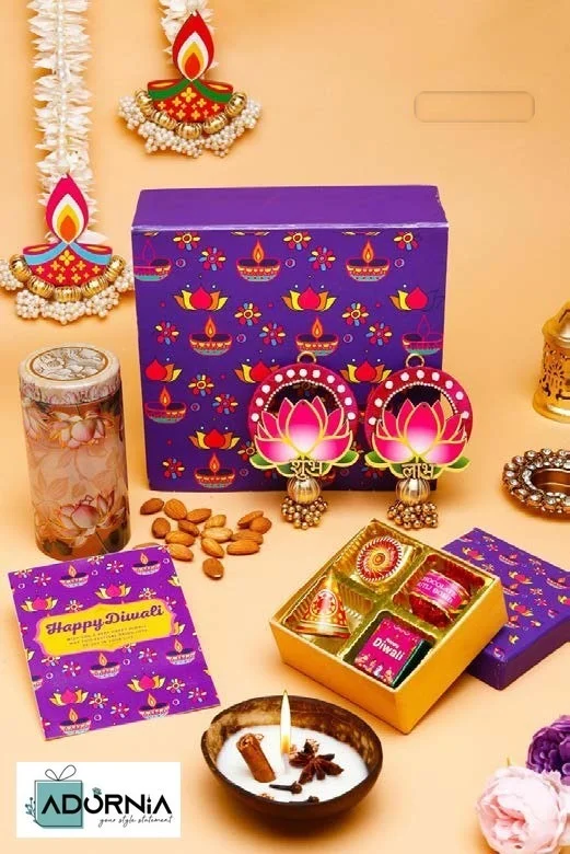 Diwali Gifting Almond Box Hamper - Single hamper