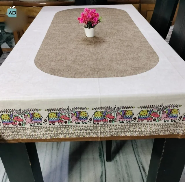 Six-Seater Printed Dining Sheet