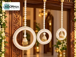 Pearl Jhumka Hanging Set - Set of 3
