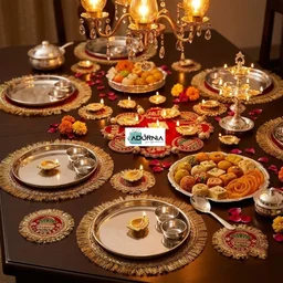 Shubh Labh Rangoli Decor Set - 13 Pieces