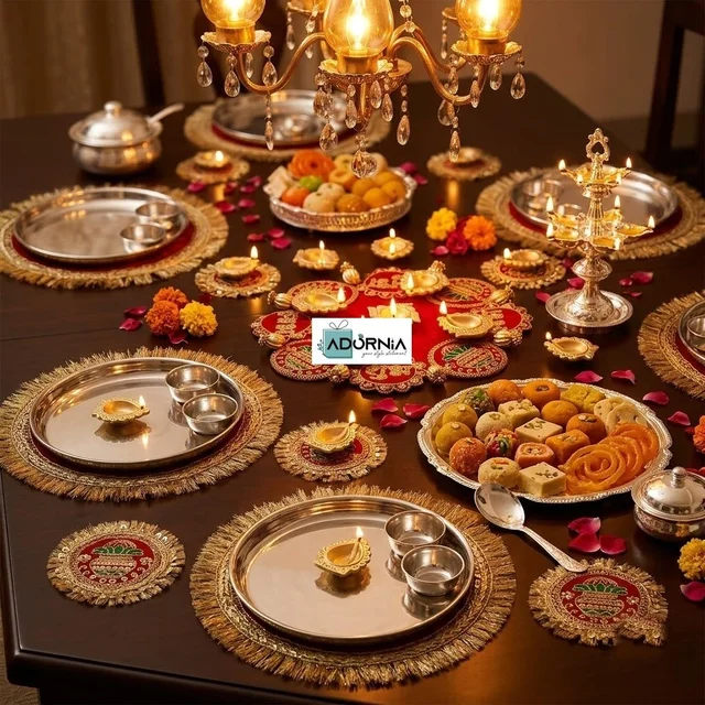 Shubh Labh Rangoli Decor Set - 13 Pieces