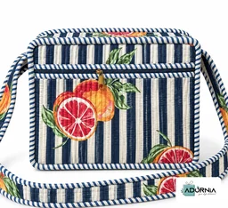 Quilted Hand Block Print Sling Bag (10.5 x 8.5 inch)