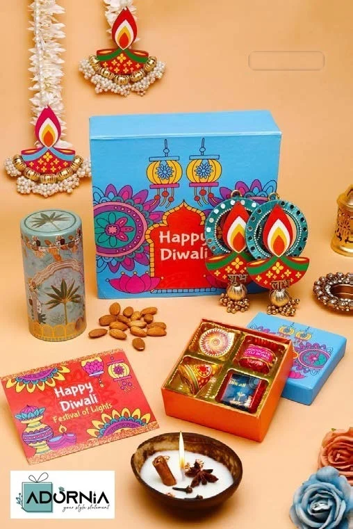 Diwali Gifting Almond Box Hamper - Single hamper