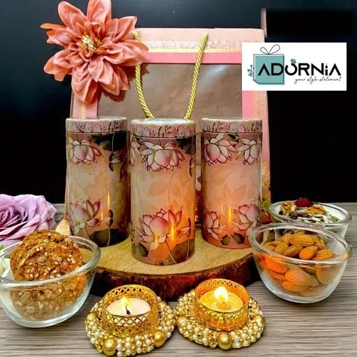 Triangle Box Eatables Diwali Hamper - Single hamper