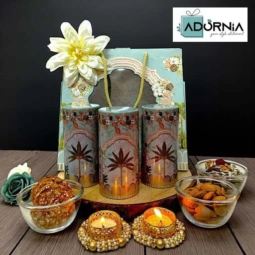 Triangle Box Eatables Diwali Hamper - Single hamper