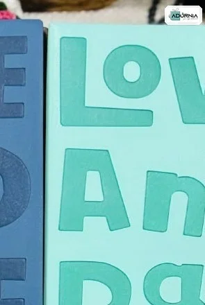 Love And Peace Premium Diary Leather Finish 100 Ruled Sheets - Mint Green