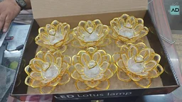 Golden Lotus LED Lights - Set of 6