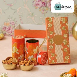 Jumbo Diwali Gift Hamper - 2 Jars in Lid Box