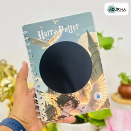 Hardboard Spiral Notepad A5 With LED Tab And Pen - Harry Potter
