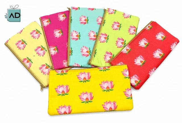 Gift Pouch With Zip - 4.5 x 9 Inch - MOQ 20