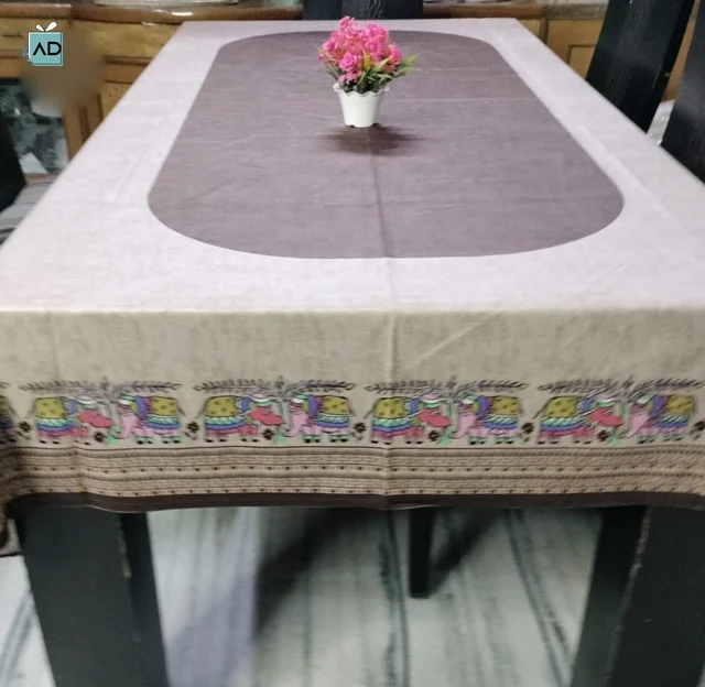 Six-Seater Printed Dining Sheet