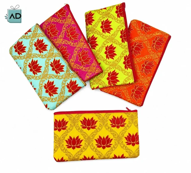 Gift Pouch With Zip - 4.5 x 9 Inch - MOQ 20