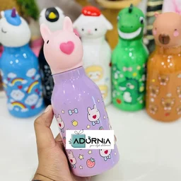 Animal Theme Plastic Water Bottle - 500 ml - Unicorn
