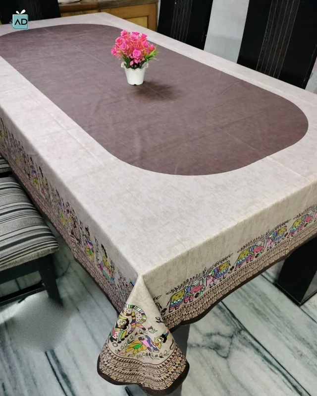Six-Seater Printed Dining Sheet