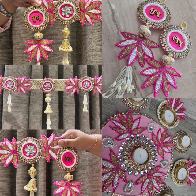 Lotus Bandanwar,Hanging N Rangoli Combo