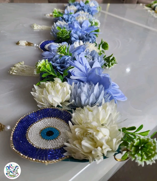 Floral Evil Eye Toran In 3 Colors