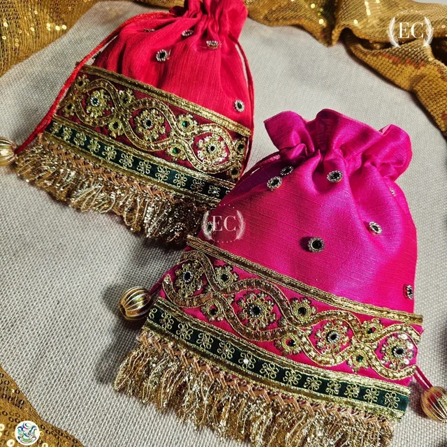 Ec* Designer Potli Bags - 7*9 inches