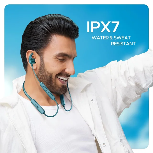 boAt Rockerz 255 Pro+, 60HRS Battery, Fast Charge, IPX7, Dual Pairing, Low Latency, Magnetic Earbuds, in Ear Bluetooth Neckband, Wireless with Mic Earphones (Teal Green)