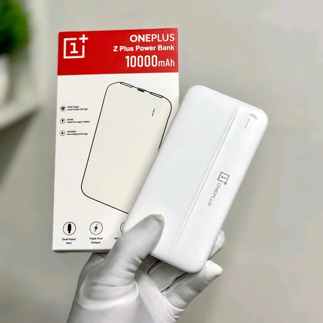 10000mAh Powerbank, Dual USB-A Outputs | Dual Input Ports | Lithium Polymer Power Bank | Plastic Casing, Lightweight