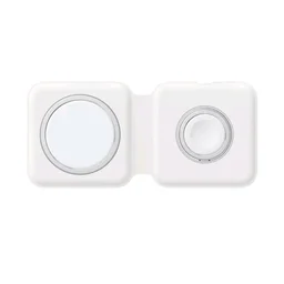 2 In 1 Foldable Fast Charging Magnetic Wireless Charger For Magsafe Smartwatches, Airpods And Smartphone