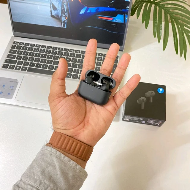 Air Pro Usa Black Quality With Type-C Charging Case | Pop-Up Connection For Apple Devices | Both For Android And IPhone