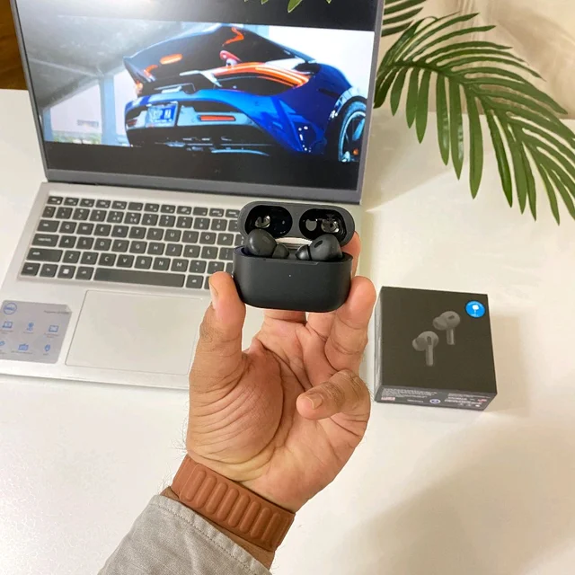 Air Pro Usa Black Quality With Type-C Charging Case | Pop-Up Connection For Apple Devices | Both For Android And IPhone