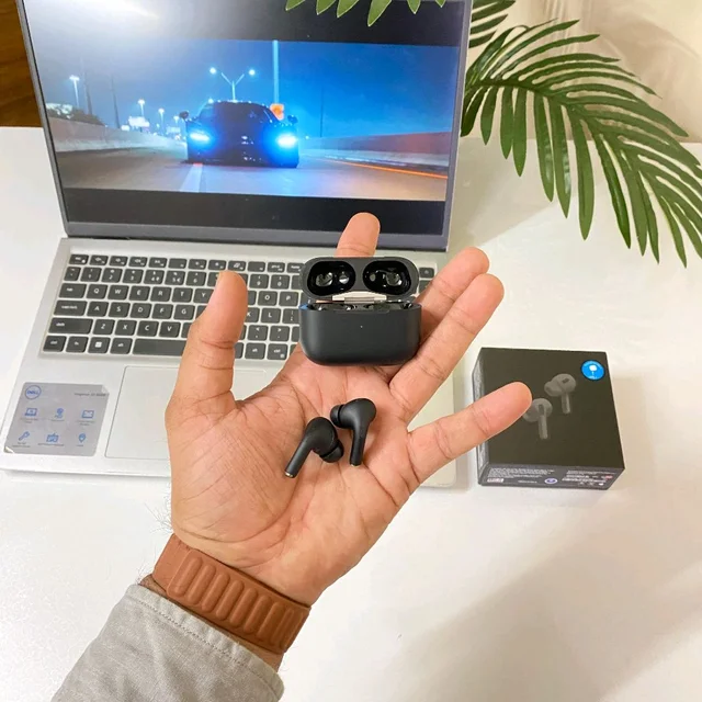 Air Pro Usa Black Quality With Type-C Charging Case | Pop-Up Connection For Apple Devices | Both For Android And IPhone