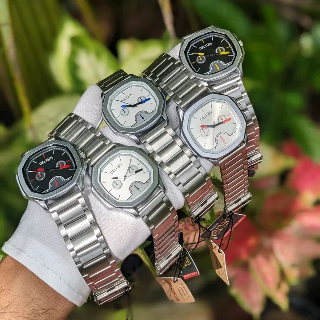 Buy 1 Get 1 Free Offer, Delton Analog Quartz Movement Collection With High Quality Strap Best finishing Body & Case